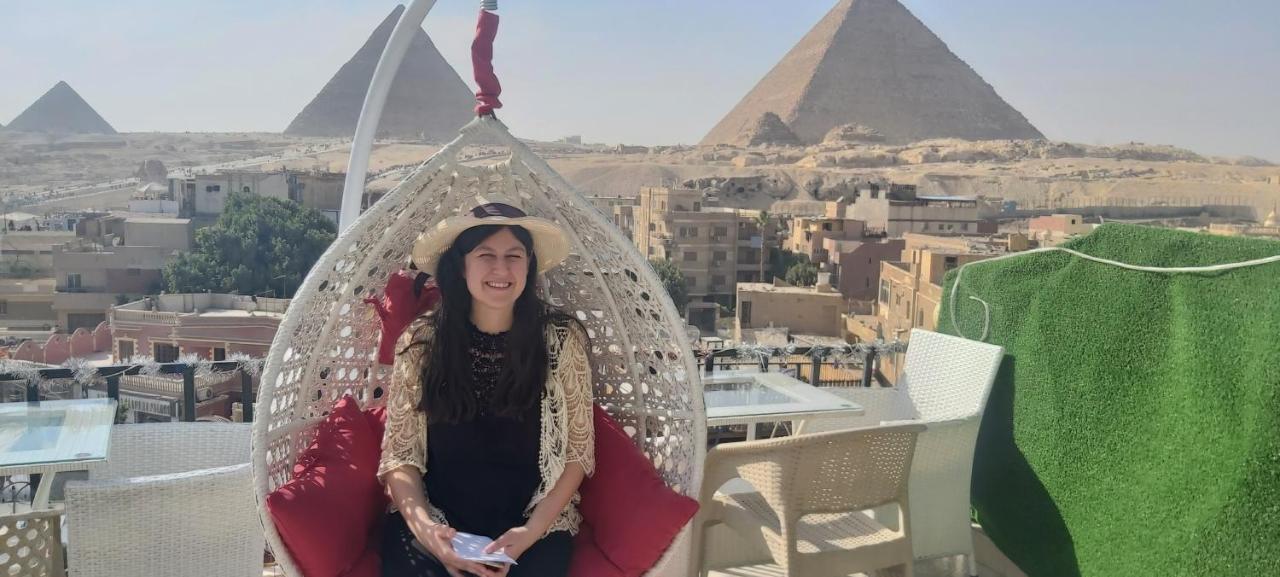 Golden Pyramids View Guest House Kafret el-Gabal Eksteriør billede